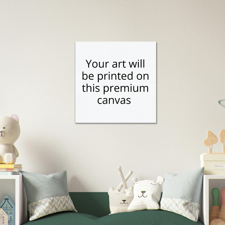 Custom Art on Premium Canvas or Poster - Square